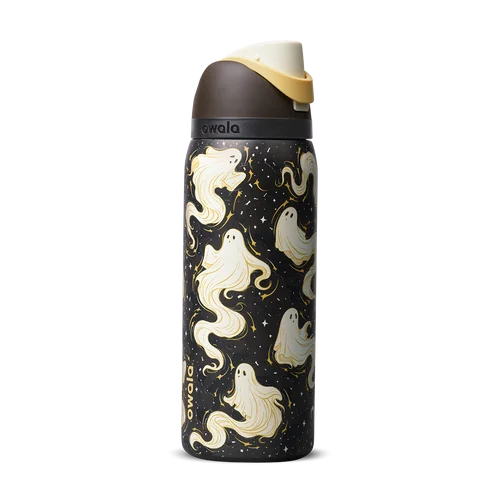 Owala FreeSip 32 oz — Round We Ghost — official product photograph
