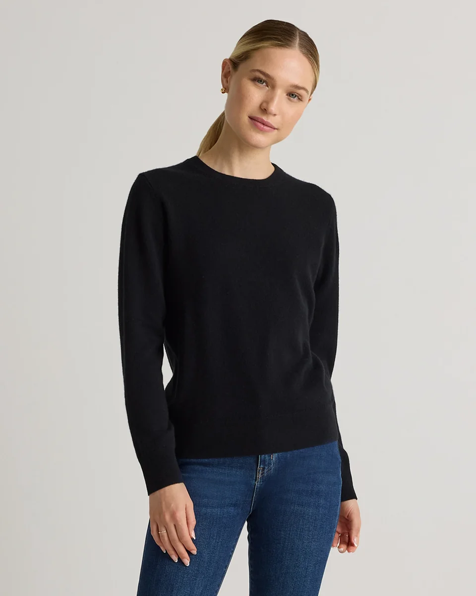 Quince Mongolian Cashmere Crewneck Sweater — official product photograph