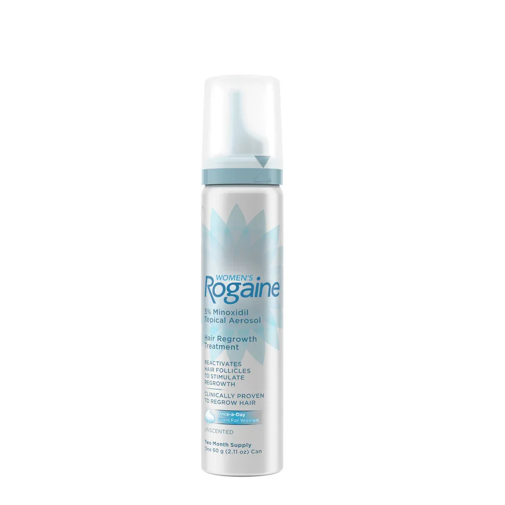 Women’s Rogaine 5% Minoxidil Foam — official product photograph