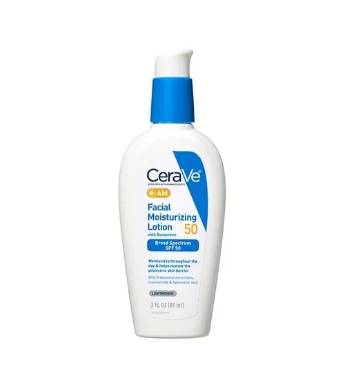 CeraVe AM Facial Moisturizing Lotion SPF 50 — official product photograph